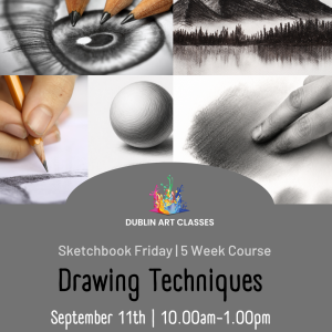 Sketchbook Fridays : Drawing Techniques  | Starts September 11th