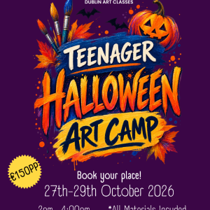 Halloween Teen Art Camp 2026 | Creative Painting & Drawing (Ages 12-18)